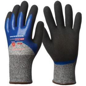   Eurotechnique Eurocut 5 Vágásbiztos, 3/4 kék nitril+CSB réteg, méret: 10