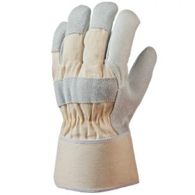   EP Bőrkesztyű, téli, színes színmarha, fehér vászon kézhát, méret: 10