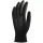 EP Precíziós poliészter kesztyű, PU mártott tenyérrel, fekete, méret: 8
