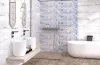 Gorenje Ceramics Nostalgia White DC Flower csempe 25*75cm MS 1,5m2/doboz