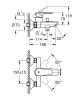 GROHE BauEdge egykaros kádcsaptelep  1/2" - króm