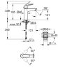 GROHE Eurosmart egykaros mosdócsaptelep  1/2"  M méret - króm