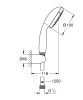 GROHE Tempesta 100 falitartós zuhanygarnitúra, 2 vízsugaras kézizuhannyal - króm