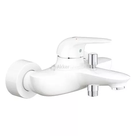 Eurostyle 2015 OHM bath exp egykaros kádtöltő-és zuhanycsap fehér/króm ÁRCSÖKKENTETT