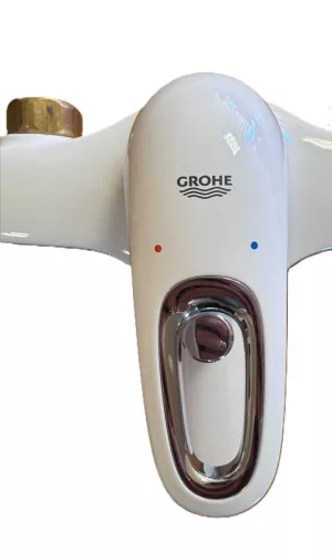 Eurostyle 2015 OHM bath exp egykaros kádtöltő-és zuhanycsap fehér/króm ÁRCSÖKKENTETT