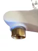 Eurostyle 2015 OHM bath exp egykaros kádtöltő-és zuhanycsap fehér/króm ÁRCSÖKKENTETT