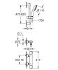 GROHE Grohtherm 500 termosztátos zuhanycsaptelep zuhanyszettel - króm