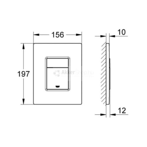 GROHE Skate Cosmopolitan nyomólap - Alpin fehér