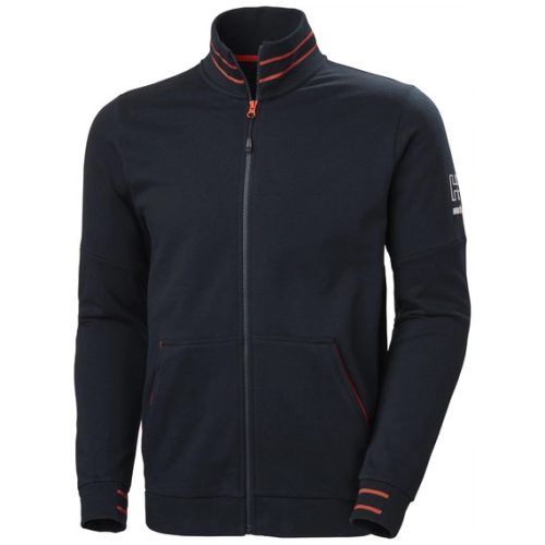 HELLY HANSEN Kensington cipzáras pulóver - sötétkék, méret: 2XL