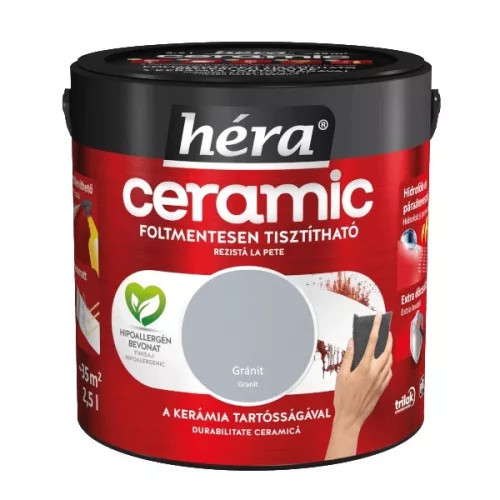 HÉRA CERAMIC tisztítható beltéri falfesték   2,5l   Gránit