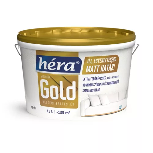 HÉRA Gold beltéri falfesték - matt fehér  15 l