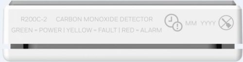 HONEYWELL Szén-monoxid érzékelő vészjelző vezeték nélküli, elemes IP44 85dB(A) - fehér R200C-2