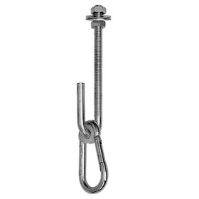 Hintacsukló karabinerrel oldható M12x130 mm