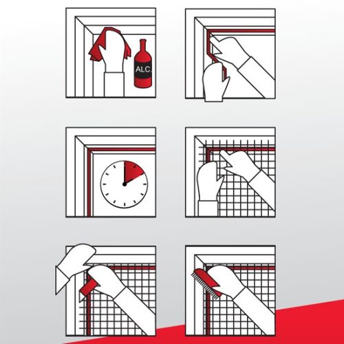 JKH Rovarháló ablakra  100*100cm - fehér
