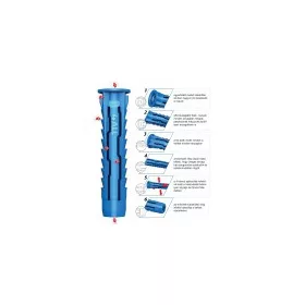   DÜBEL4ALL-06... Rawlplug nagyteljesítményű univerzális nylon döbel 6*30(100db/doboz)