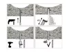 Betoncsavar 8x75mm hatlapfejű, horganyzott, furat:6mm