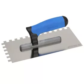   Rozsdamentes simító 130x270 mm műanyag kétkomponensű nyéllel G-11, fogazás 8x8mm