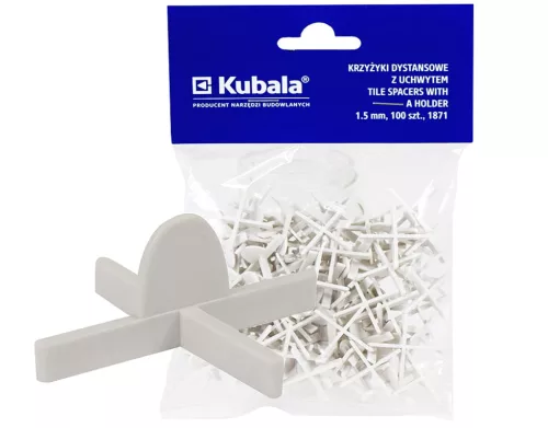 KUBALA Fugakereszt markolattal, 1,5 mm, 10 db/csom