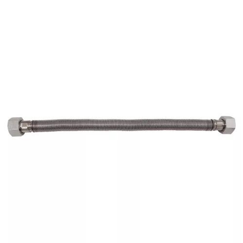 KUZ Inox nyújtható bordáscső vízre  50-100cm  6bar  1/2”  BB