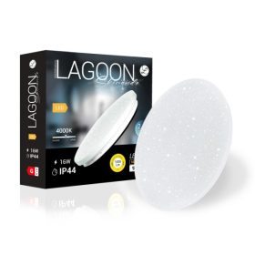   LAGOON Skinande kerek mennyezeti lámpa  IP44  16W  230mm - natúr fehér   BHLSK16