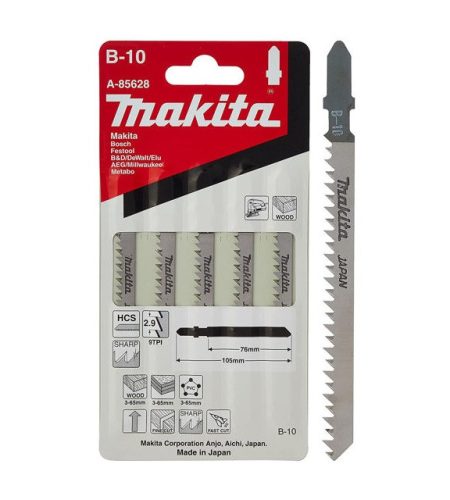 Makita szúrófűrészlap B-10 130 mm Z9 fára (5db/cs)