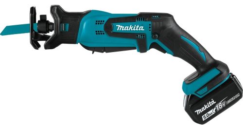 MAKITA DJR183RTE Akkumulátoros kompakt orrfűrész  2*5,0Ah  18V