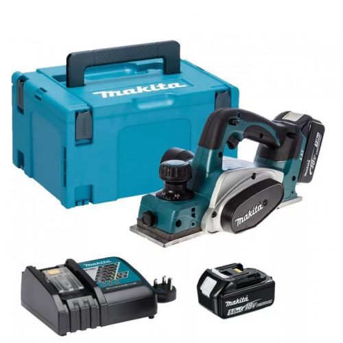 MAKITA DKP181RTJ Akkus gyalu MakPac kofferben (2*5,0Ah/18V)