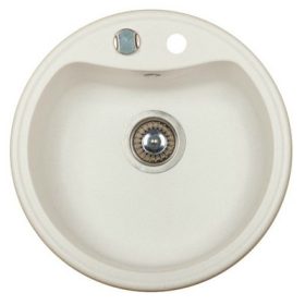   MARMORIN Isao 1 medencés mosogató kerek - fehér  250803006