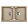 MARMORIN Lukka 2 medencés mosogató - Sand  ÉRTÉKCSÖKKENTETT