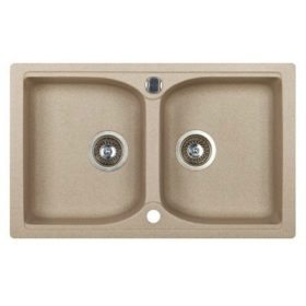   MARMORIN Lukka 2 medencés mosogató - Sand  ÉRTÉKCSÖKKENTETT