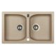 MARMORIN Lukka 2 medencés mosogató - Sand  ÉRTÉKCSÖKKENTETT
