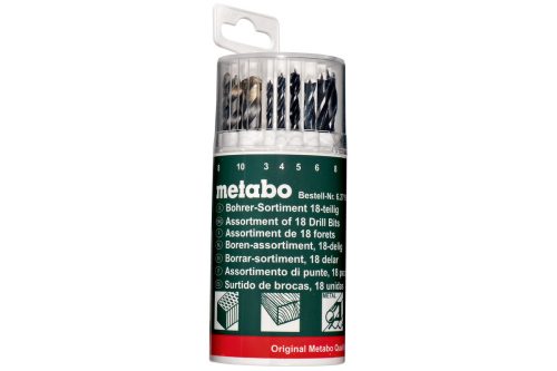 METABO Fúrókészlet  18 darabos