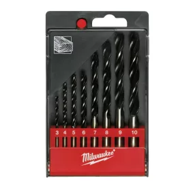   MILWAUKEE Fafúró készlet 8 darabos műanyag dobozban 3, 4, 5, 6, 7, 8, 9, 10mm
