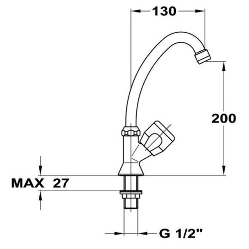 MOFÉM Eurosztár lengőszelep álló