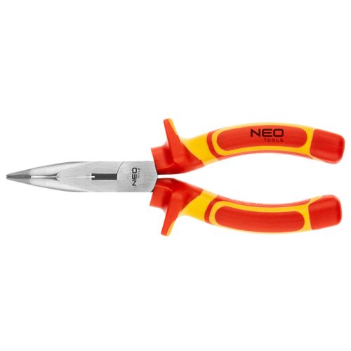 Neo Tools Hajlított csőrű fogó 1000V, szigetelt, 180mm (7"), CrV, polírozott