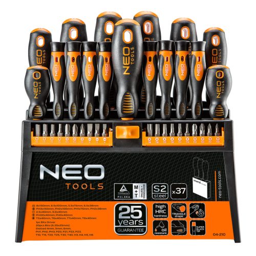 Neo Tools Csavarhúzó készlet + bitek 37db