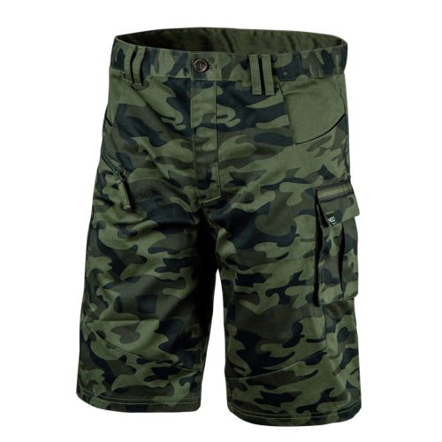 Neo Tools Terepmintás Rövid munkásnadrág, CAMO, 60% pamut, 40% polyester, 255 g/m2, L