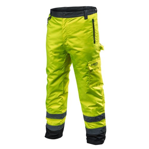 Neo Tools Láthatósági Softshell Munkásnadrág, citromsárga, L