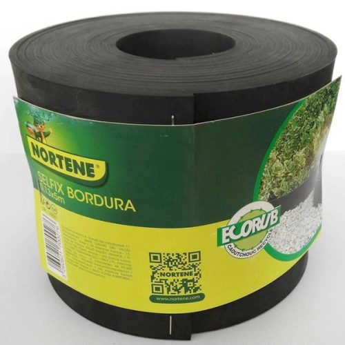 NORTENE Selfix Bordura újrahasznosított gumi ágyásszegély  0,13*5m  fekete