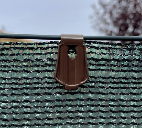 NORTENE Fixatex rögzítőkapocs szőtt árnyékoló hálóhoz  2*2,5cm  barna  20db/csom