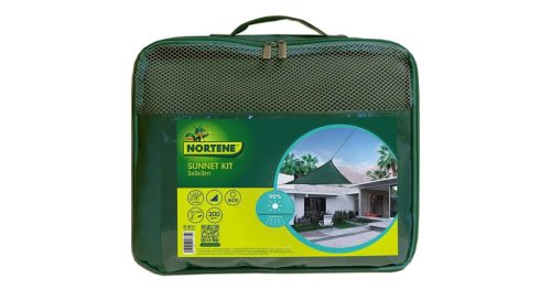 NORTENE Sun-Net Kit Tissé napvitorla  zöld  3*3*3m
