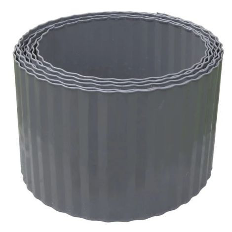 NORTENE Steely Bordura galvanizált acél ágyásszegély  0,14*6m  antracit  hullámos