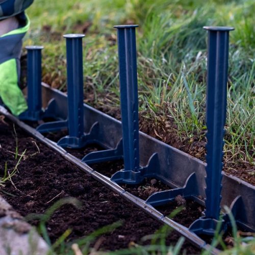 NORTENE Border Flexi 45 műanyag ágyásszegély, gyepszegély  100*8*4,5cm - fekete