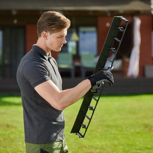 NORTENE Border Flexi 45 műanyag ágyásszegély, gyepszegély  100*8*4,5cm - fekete