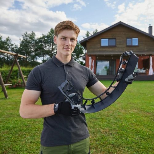 NORTENE Border Flexi 45 műanyag ágyásszegély, gyepszegély  100*8*4,5cm - fekete