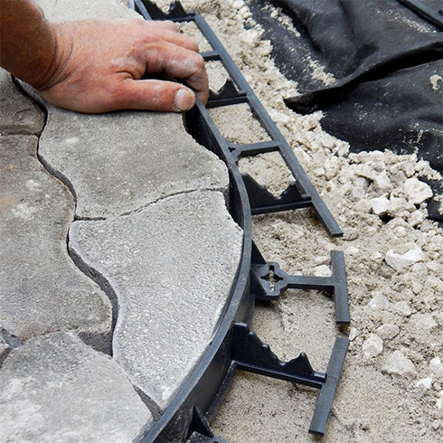 NORTENE Border Flexi 78 műanyag ágyásszegély, gyepszegély  100*7*8cm - fekete