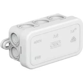   OBO Kötődoboz falonkívüli műanyag 43*80*36mm IP55 A 6 HF RW fehér