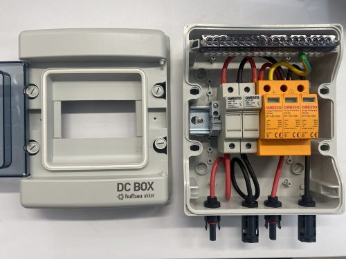 ONESTO Előszerelt DC doboz napelemhez 1 sztring 20A T2 1000V 40kA