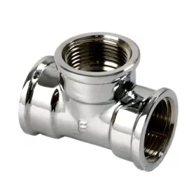 PAN-ITALIA T-idom  1/2"  BB - króm