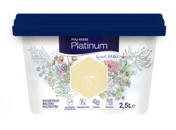 POLI-FARBE Platinum beltéri falfesték Liliom L40     2,5l